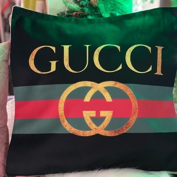 GUCCI 55MM ROUND BLACK FRONT GREEN SIDE RACING STRIPES GG SUNGLASSES - Picture 10 of 11